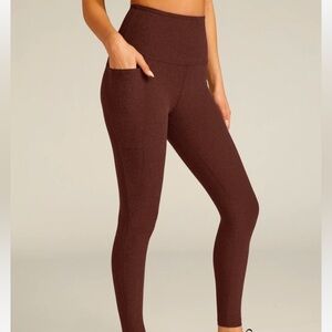 Brown High-Waisted Leggings